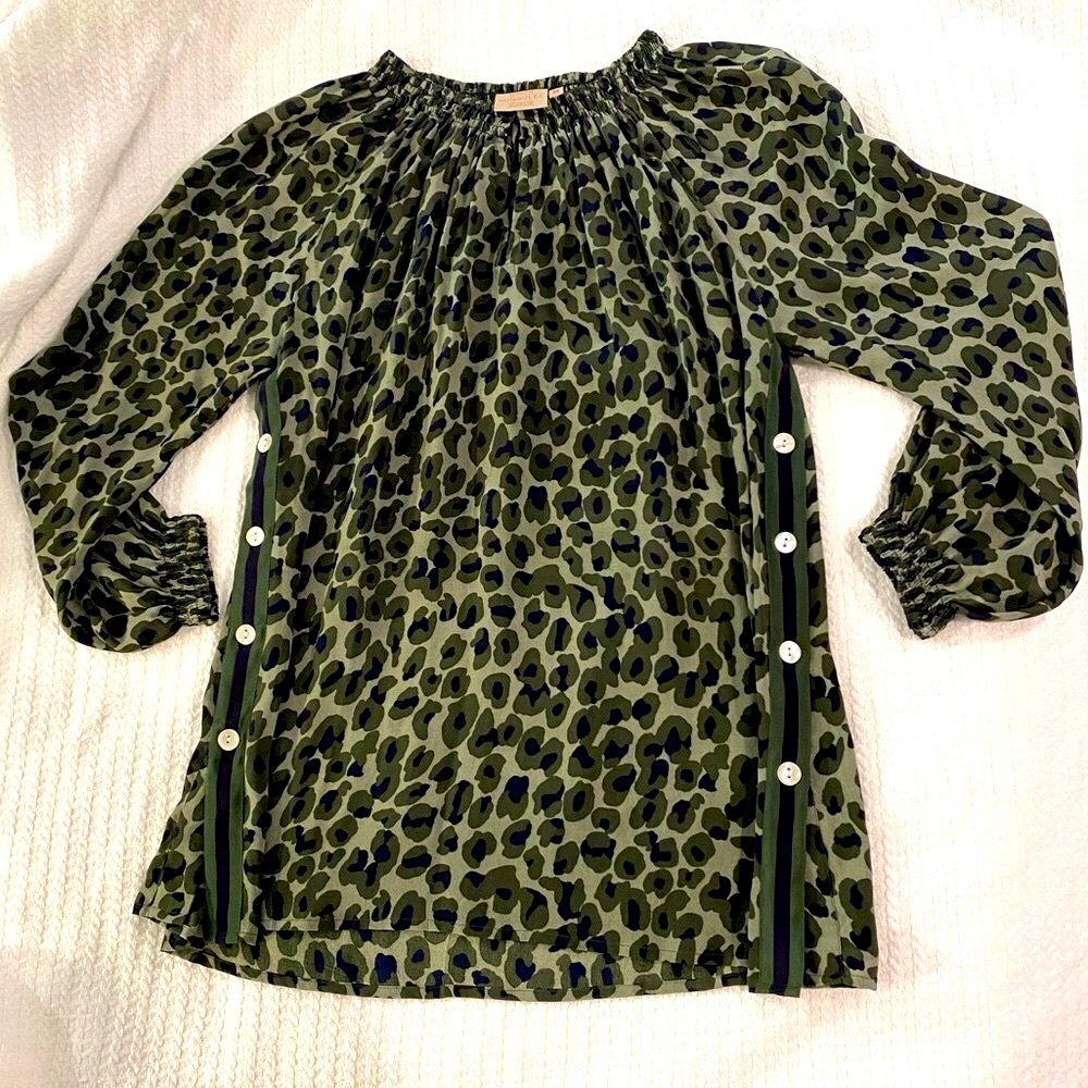 Rungolee Silk Green Savannah Tunic M